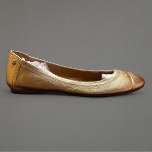 Coach Metallic Gold Ballet Flats